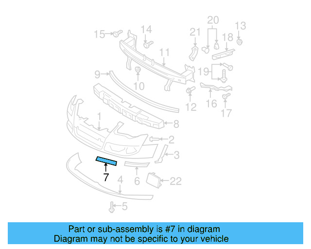 Protect Strip (Unpainted) 3c0807646agru - View 4