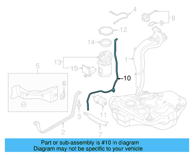 Vent Tube 5C0-201-931-L - View 8