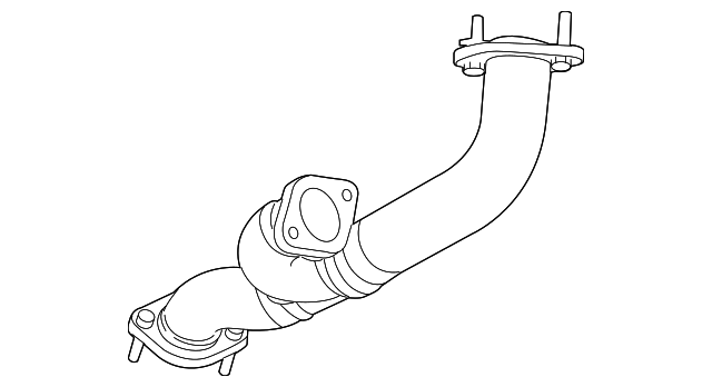 Cross Over Pipe 7B0253301D - View 2