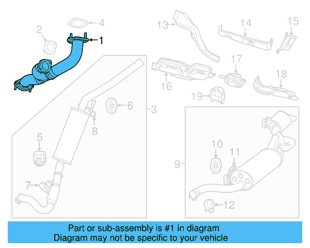 Cross Over Pipe 7B0253301D - View 3