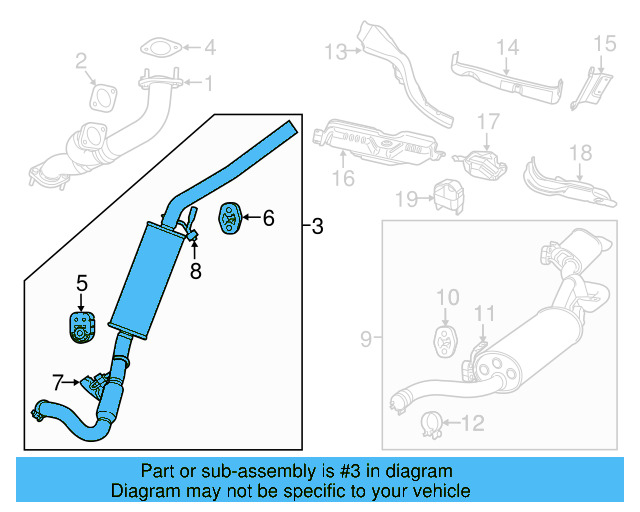Converter & Pipe Front Bracket 7B0-253-099