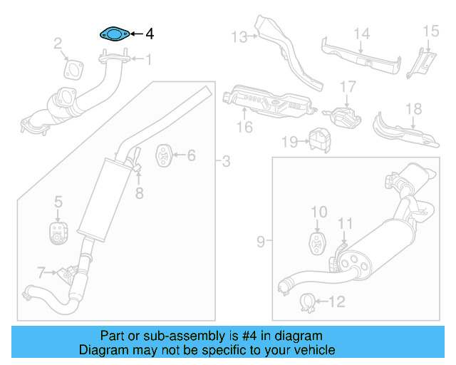 Converter & Pipe Gasket 7B0-253-115-C - View 3