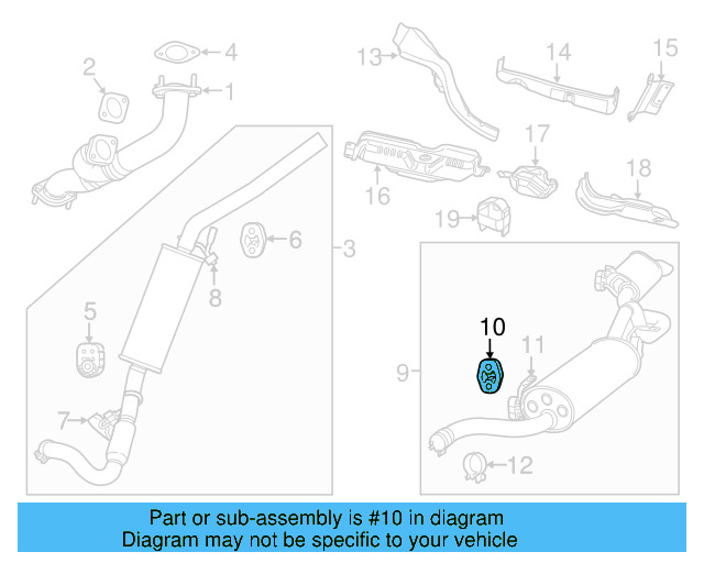 Converter & Pipe Retainer Ring 7B0-253-147-A - View 5