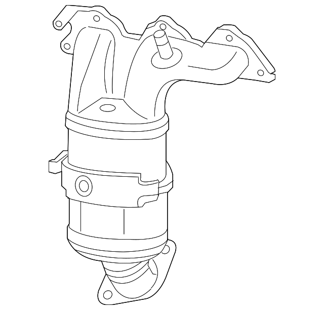 Catalytic Converter 7B0-253-019-N - View 2