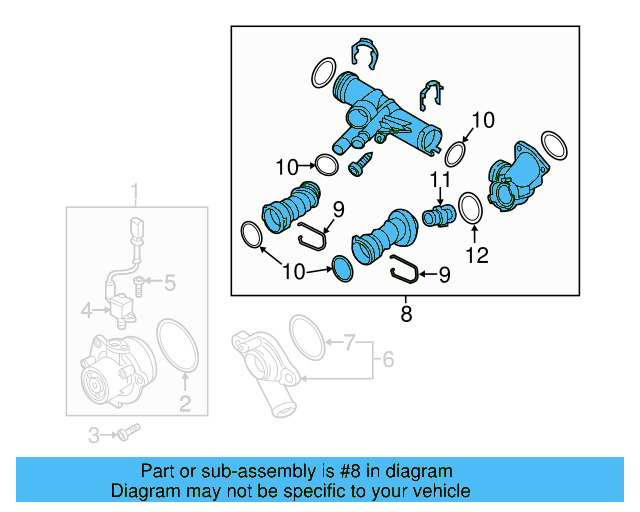 Upper Coupling Retainer Spring 1J0-121-142 - View 11