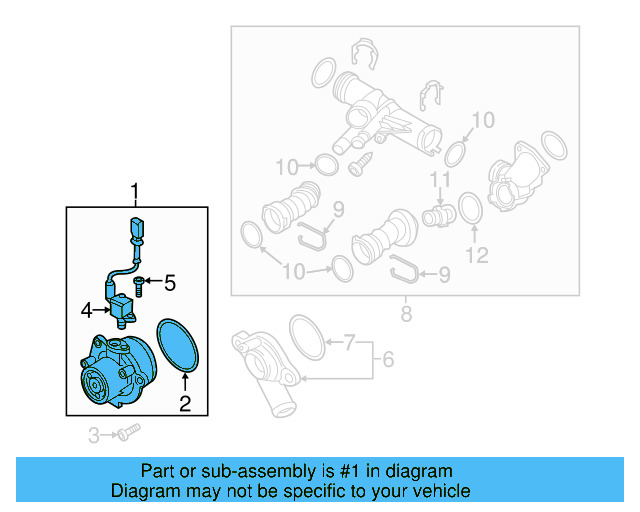 Water Pump Assembly 04L-121-011-N - View 6