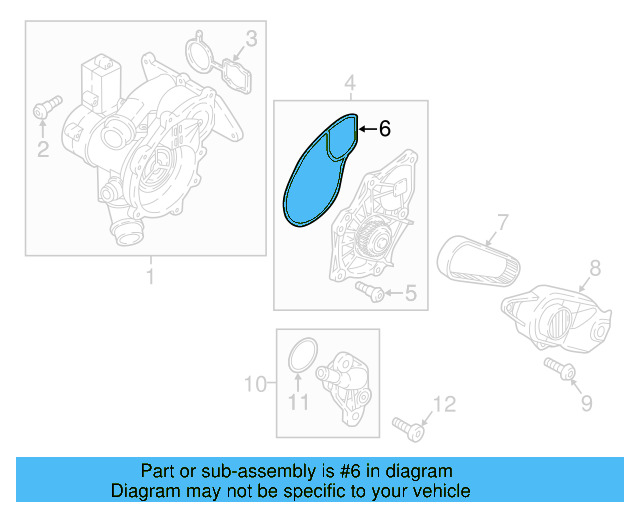 Gasket 06L-121-119-B - View 24