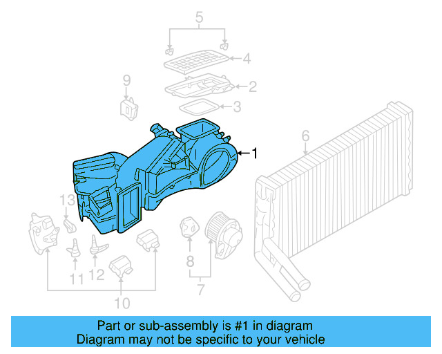 Evaporator Case 8D1-820-024-B - View 12