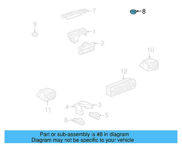 Defroster Duct 3B1-819-081-C - View 16