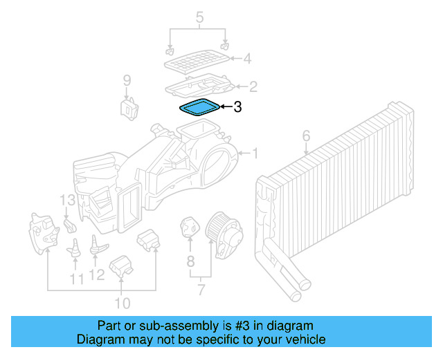 Filter Housing Gasket 8D0-819-165-B - View 13