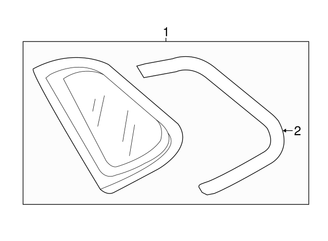 Quarter Glass 5NN-845-041-E-NVB - View 2