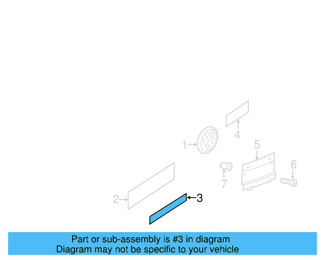 Nameplate 7P6-853-675-AA-CWB
