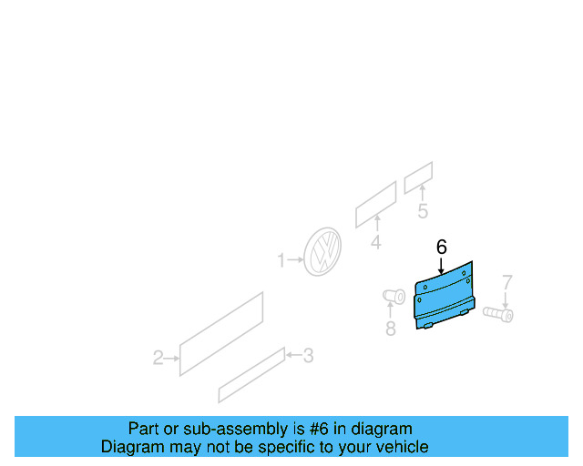 License Bracket 4L0-827-113-9B9 - View 6