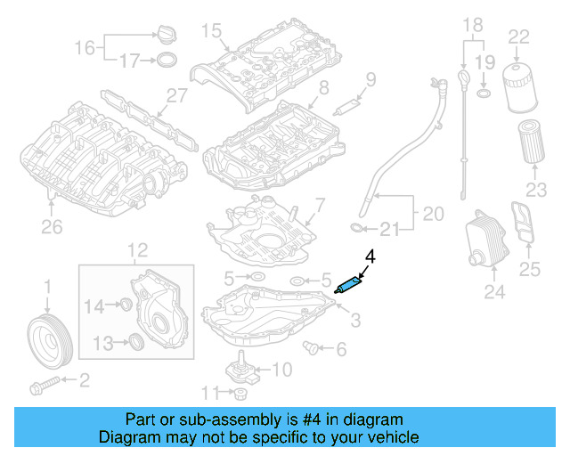 Upper Oil Pan Sealer D-176-501-A1 - View 25