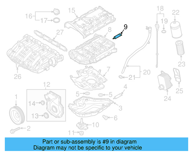 Upper Oil Pan Sealer D-176-501-A1 - View 24