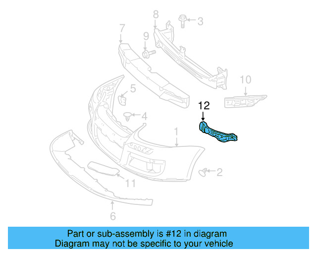 Upper Retainer 1K0-807-889-B - View 22