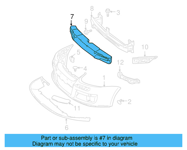 Bumper Impact Absorber 1J0-807-248-A - View 11