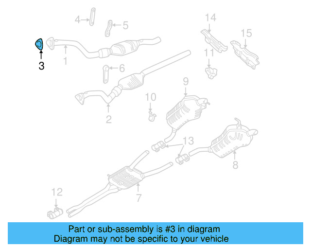Converter & Pipe Gasket 8D0-253-115-C - View 17