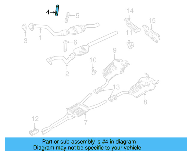 Converter & Pipe Plate 4B0-253-268 - View 2