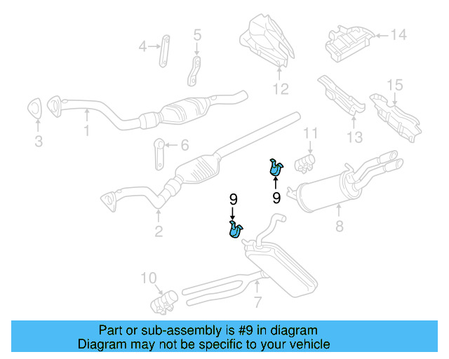 Muffler Bracket 8D0253144S - View 9