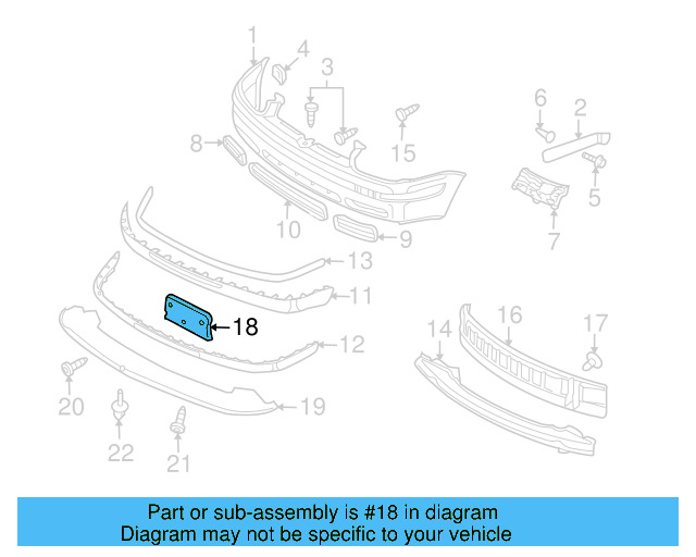 License Bracket 1K0-807-285-A-9B9 - View 8