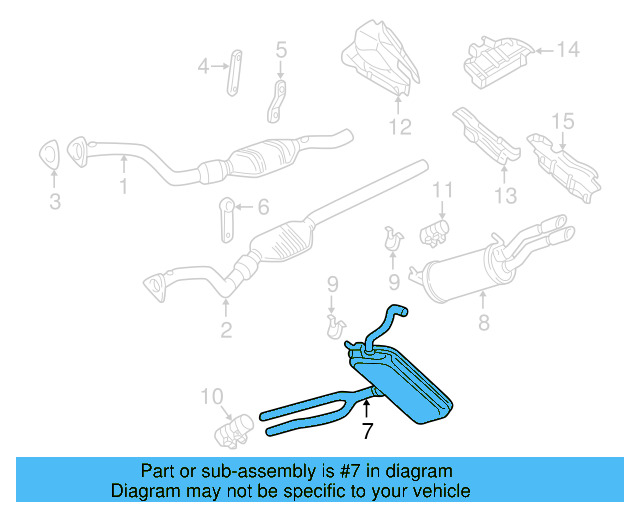 Muffler 3B0-253-409-AH - View 2