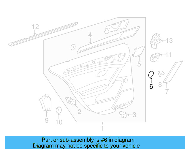 Speaker Grille Fastener N-906-878-01 - View 7
