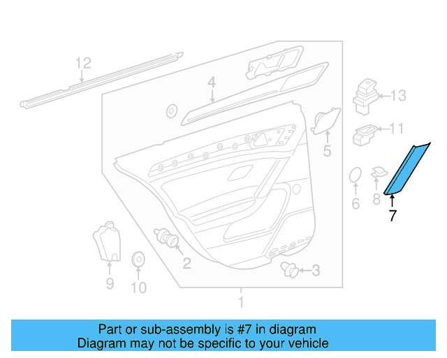 Handle Cover Clip 5G0-867-947 - View 7