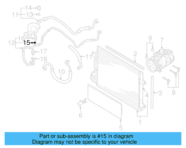 A/C Service Valve Core 8E0-820-855 - View 5