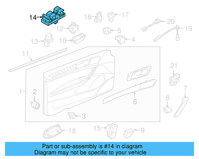 Window Switch 5G0-959-857-D-WHS - View 4