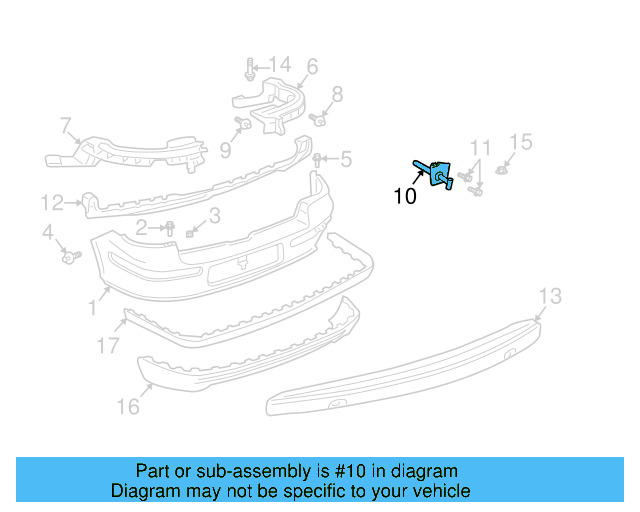 Bumper Impact Absorber 1J5-807-335-C - View 3