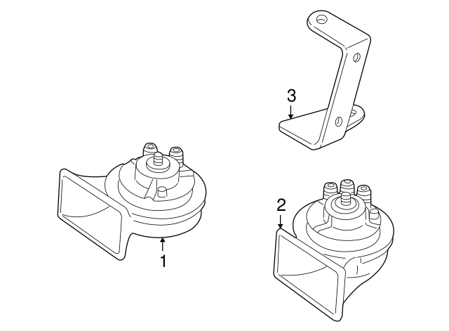 Horn Bracket 3B7-951-181-C - View 3