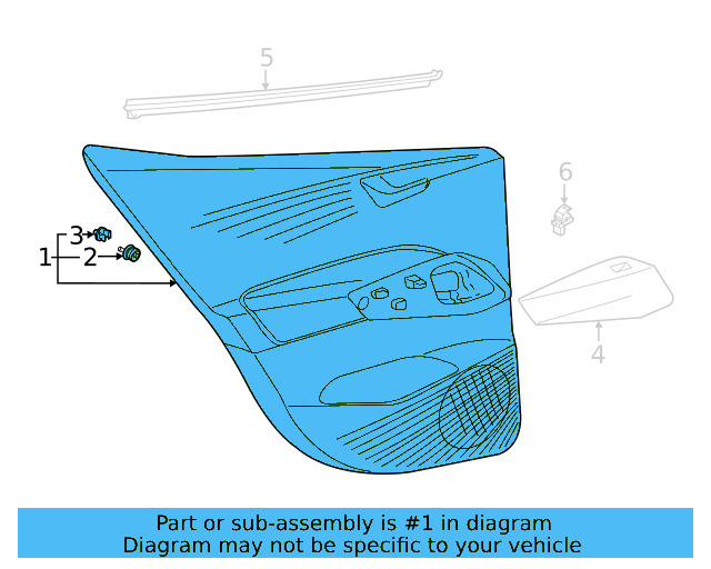 Door Trim Panel 11A-867-209-B-EOZ - View 3