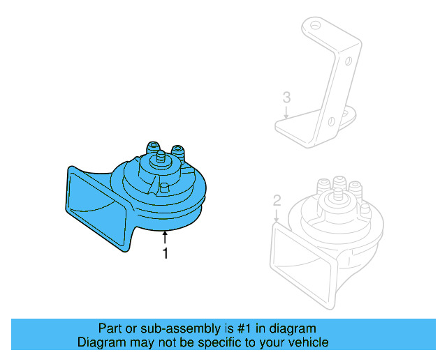 Horn 3U0-951-206-A - View 4