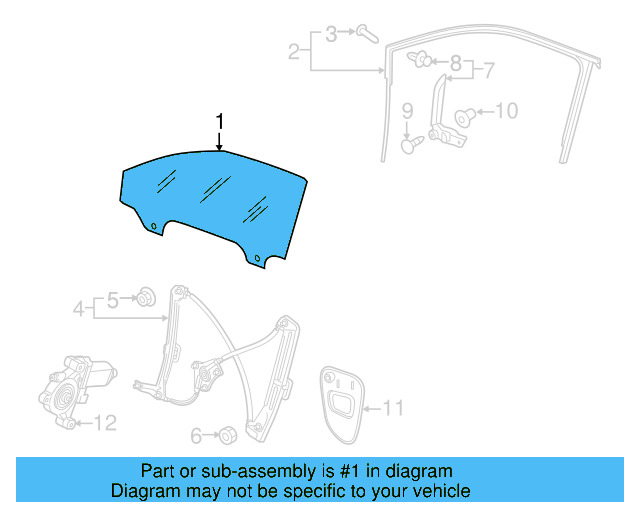 Door Glass 5G4-845-202-B - View 9