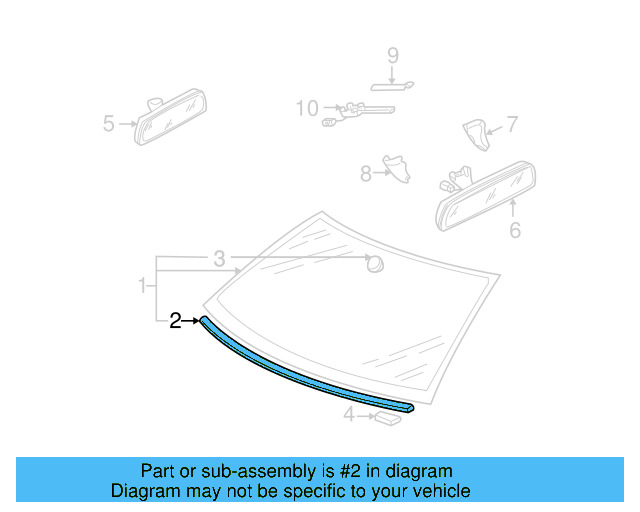 Lower Molding 1J0-853-306 - View 7
