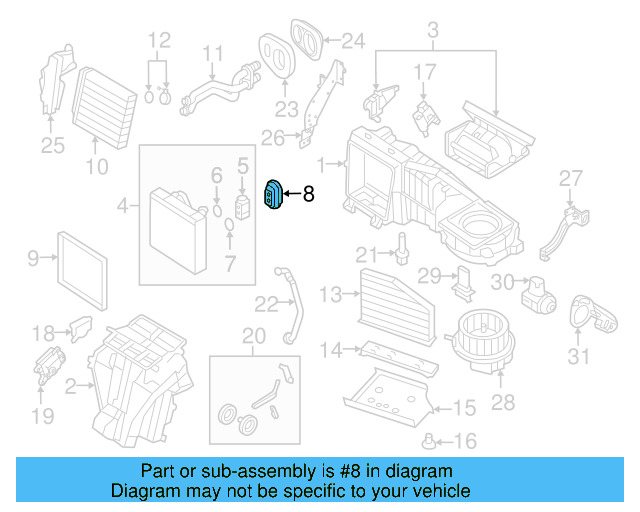 Expansion Valve Upper Seal 8E0-260-749-D - View 96