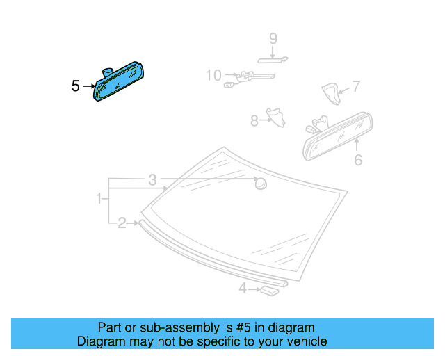 Mirror Inside 3C0-857-511-J-9B9 - View 17