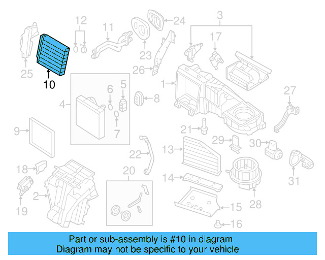 Heater Core 3C0-819-031-A - View 14
