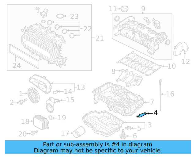 Upper Oil Pan Sealer D-176-501-A1 - View 34