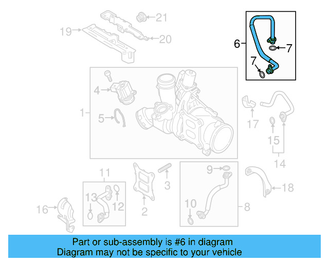 Oil Return Line 06K-145-735-L - View 5