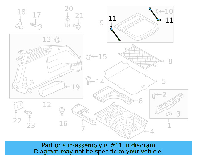 Package Tray Strap 3G8-863-447-9B9 - View 3