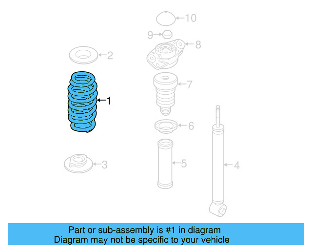 Coil Spring 1K0-511-115-BE