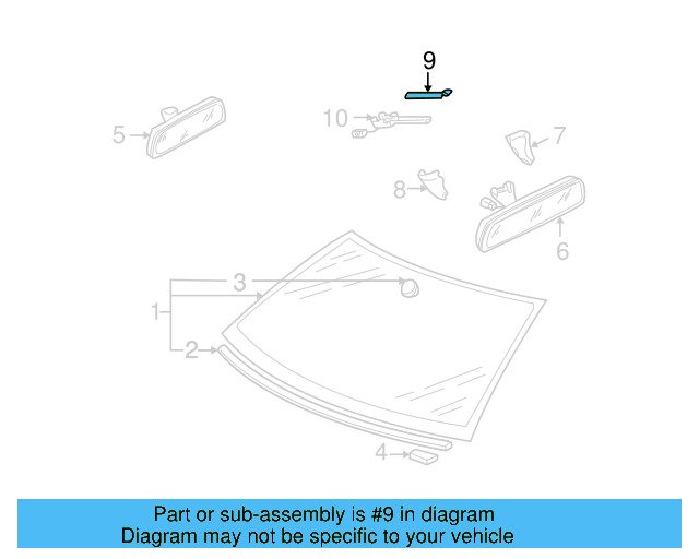Upper Cover 3B0-857-594-01C - View 9