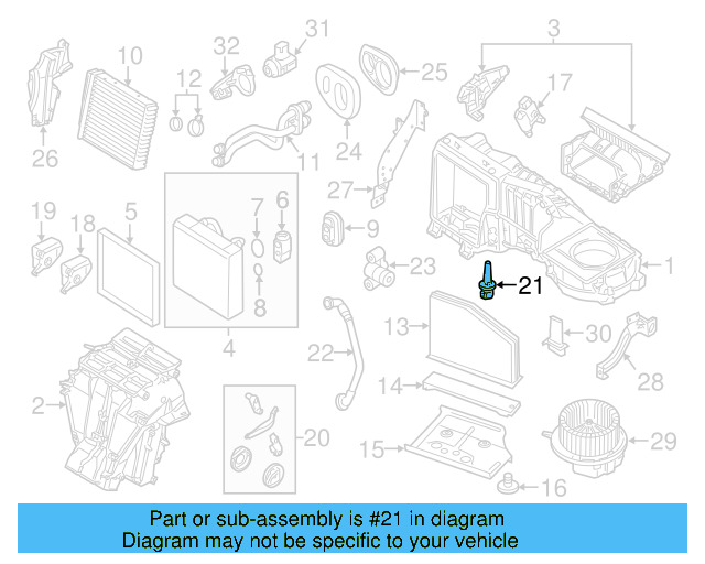 Temp Sensor 1K0-907-543-F - View 2