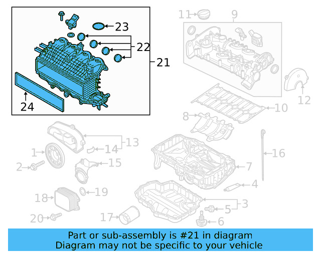 Intake Manifold 04E-129-709-AM - View 3