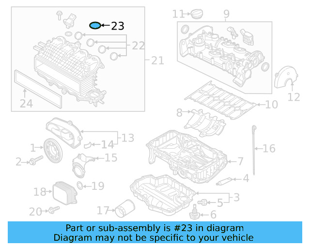 Intake Manifold Gasket 03C-133-073-A - View 2