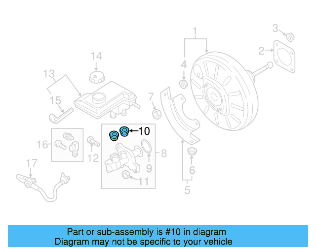 Master Cylinder Plug 4M0-611-817 - View 5