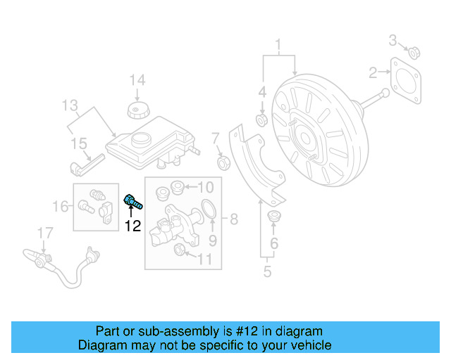 Brake Master Cylinder Screw WHT-007-916 - View 10