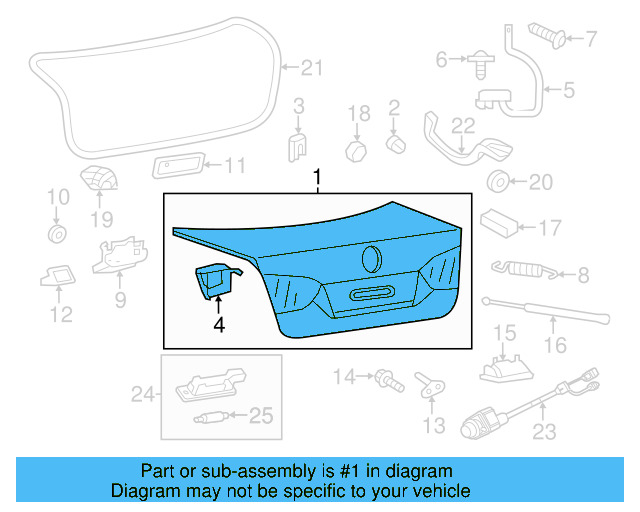 Trunk Lid 5C6-827-025-A - View 8